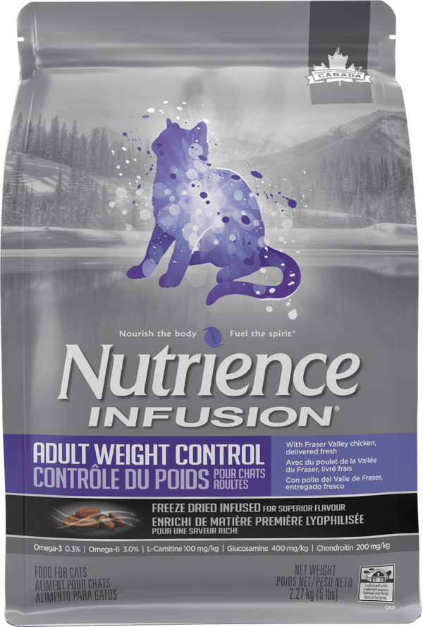 غذای گربه نوترینس مدل Nutrience Infusion Adult کنترل وزن