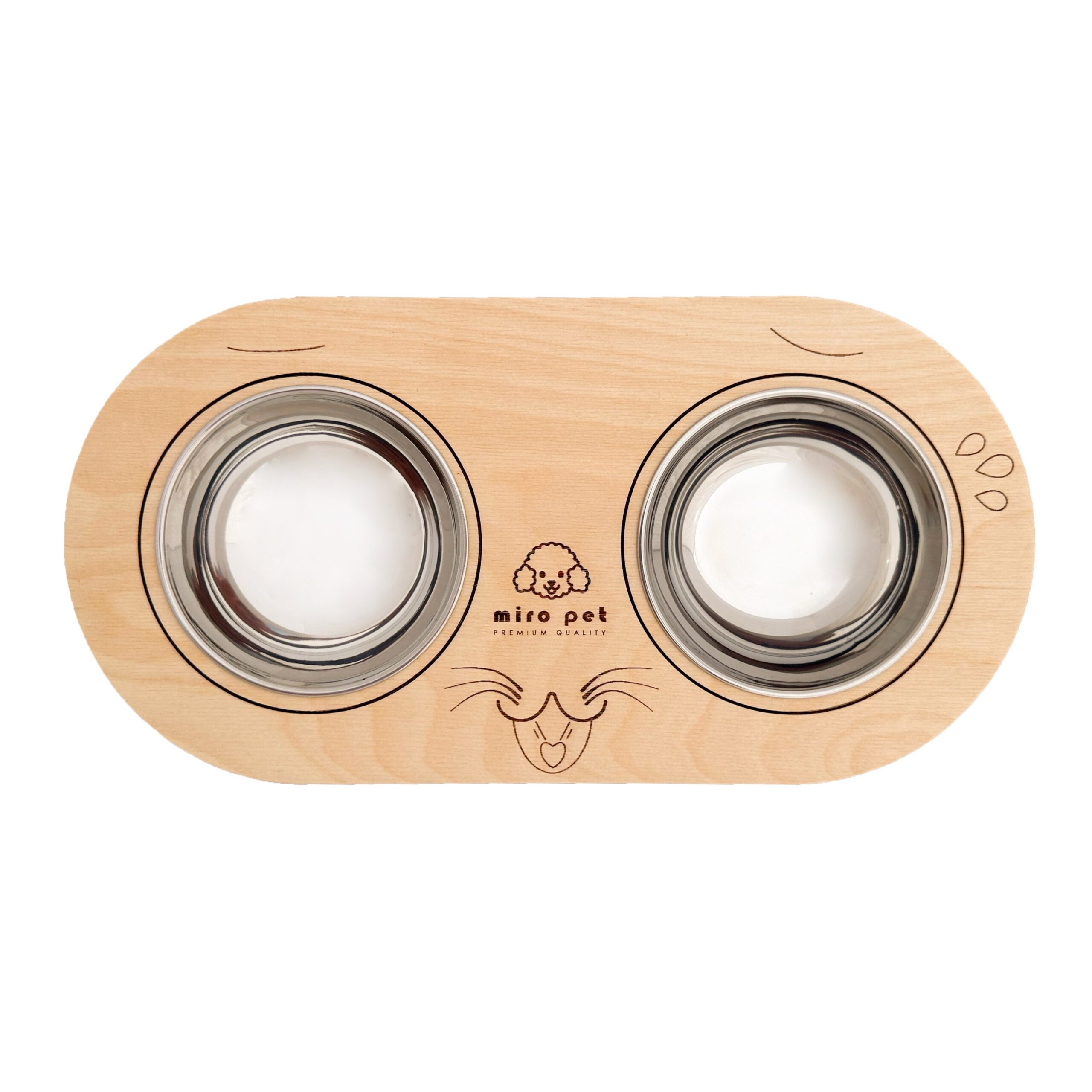 ظرف آب و غذا سگ و گربه میروپت مدل سیبیل - تصویر 2