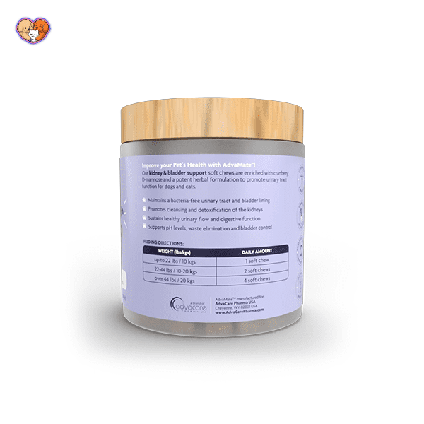 قرص تقویت کلیه و مثانه سگ AdvaMate (۹۰ عدد) - تصویر 2
