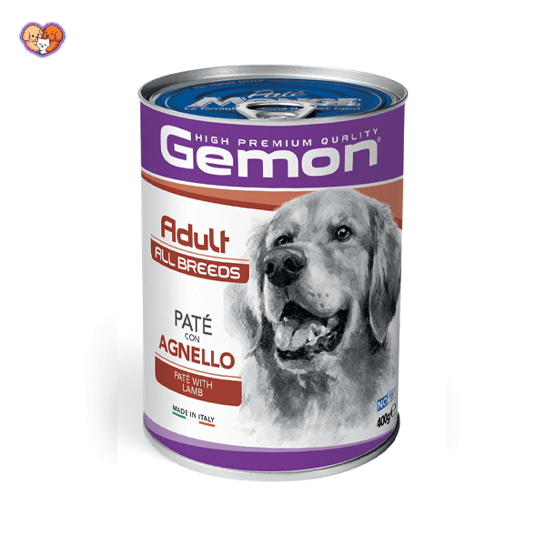 کنسرو سگ بالغ ژمون پته با طعم بره